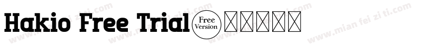 Hakio Free Trial字体转换